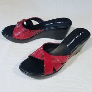 Athena Alexander Coastal wedge sandal (sz 6)